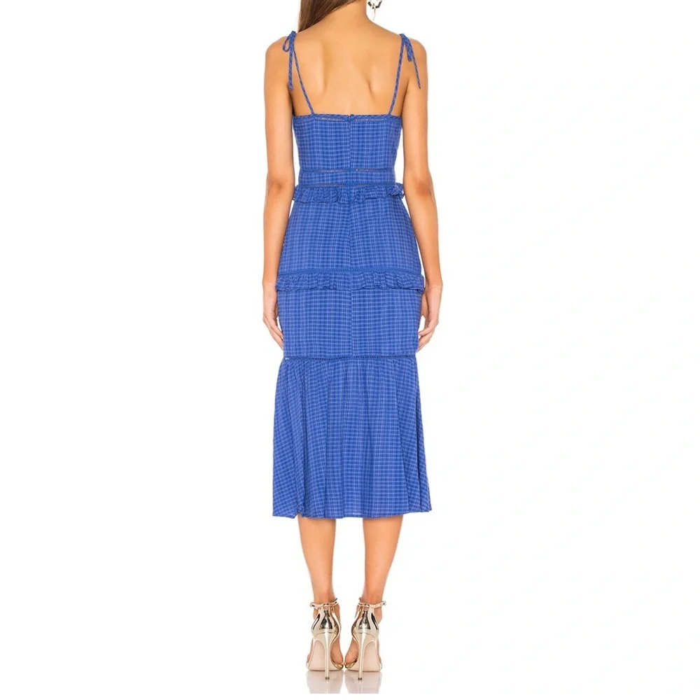 Lovers and Friends ‘Ulyanna’ Blue Midi Dress - Picture 2 of 9